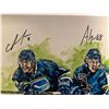 Image 2 : ADAM GAUDETTE & CHRIS TANEV SIGNED ART PRINT (JSA COA)