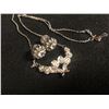 Image 2 : DIAMOND NECKLACE & EARRINGS (DIAMONDS HAVE BEEN TESTED)