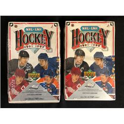 1991-92 UPPER DECK HOCKEY HOBBY BOXES LOT