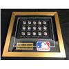 Image 1 : THE BASEBALL LEGENDS FRAMED 24 KARAT GOLD COIN SET