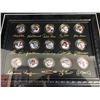 Image 2 : THE BASEBALL LEGENDS FRAMED 24 KARAT GOLD COIN SET