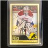 Image 1 : CAREY PRICE SIGNED O-PEE-CHEE HOCKEY CARD