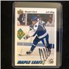 Image 1 : WENDEL CLARK SIGNED UPPER DECK HOCKEY CARD
