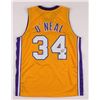 Image 1 : SHAQUILLE O'NEAL SIGNED LAKERS JERSEY (JSA COA)