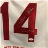 Image 2 : PETE ROSE SIGNED CAREER STAT JERSEY ( JSA COA)