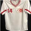 Image 3 : PETE ROSE SIGNED CAREER STAT JERSEY ( JSA COA)