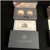 Image 1 : UNITED STATES MOUNT RUSHMORE  PROOF ANNIVERSARY COINS .900 SILVER  & BOX & CERT