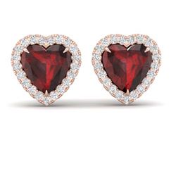 4.58 ctw Genuine Blue Topaz and White Topaz .925 Sterling Silver Ring