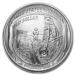 2019-D Apollo 11 50th Anniversary 1/2 Dollar BU (Box & COA)