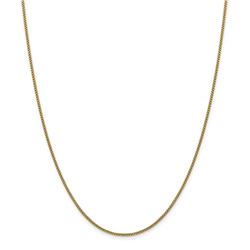 14k Yellow Gold 1.5 mm Hollow Round Box Chain - 22 in.