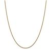 Image 1 : 14k Yellow Gold 1.5 mm Hollow Round Box Chain - 22 in.