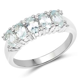 1.18 ctw Genuine Tanzanite .925 Sterling Silver Earrings