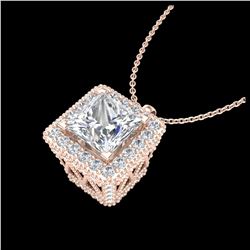 43.97 ctw Emerald & Diamond Necklace 14K White Gold