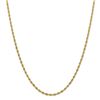 Image 1 : 14k Goldy 3.0 mm Semi-Solid Rope Chain Necklace - 24 in.