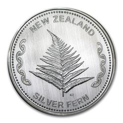 1 oz Silver Round - New Zealand Silver Fern
