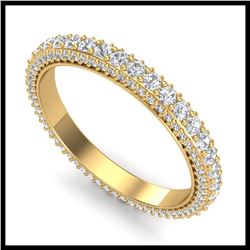 1.85 ctw Fancy Intense Blue Diamond Art Deco Earrings 18K Rose Gold