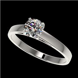 1.40 ctw H-SI/I Diamond Solitaire Ring 10K White & Rose Gold