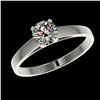 Image 2 : 1.40 ctw H-SI/I Diamond Solitaire Ring 10K White & Rose Gold