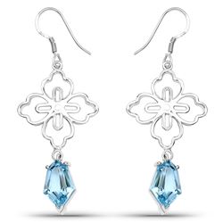 3.80 ctw Genuine Tanzanite .925 Sterling Silver Ring