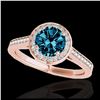 Image 1 : 2 ctw H-SI/I Diamond Solitaire Halo Ring 10K Rose Gold