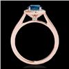 Image 2 : 2 ctw H-SI/I Diamond Solitaire Halo Ring 10K Rose Gold