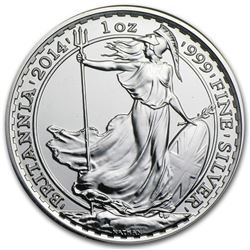 2014 Great Britain 1 oz Silver Britannia BU