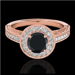 1 ctw VS/SI Princess Diamond Necklace 10K White Gold