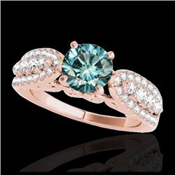 1.70 ctw H-SI/I Diamond Solitaire Ring 10K Rose Gold