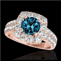 2.09 ctw Fancy Black Diamond Solitaire Stud Earrings 10K Yellow Gold