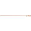 Image 1 : 14k Rose Gold 1 mm Solid Polished Spiga Chain - 20 in.