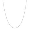 Image 1 : 14k White Gold .8 mm Round Diamond Cut Wheat Chain - 22 in.