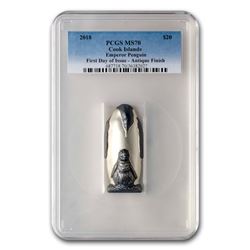 2018 Cook Islands Emperor Penguin MS-70 PCGS (First Day)