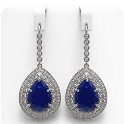 46.5 ctw Garnet & VS/SI Diamond Eternity Necklace 10K Yellow Gold