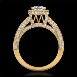 52.89 ctw Turquoise & Diamond Halo Necklace 10K Rose Gold