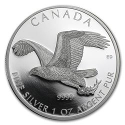 2014 Canada 1 oz Silver Bald Eagle Proof (w/Box & COA)