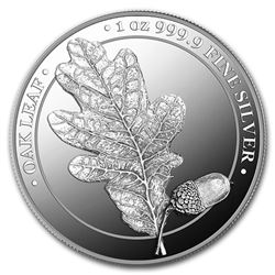 2019 Germania Silver Oak Leaf Proof Round (w/Box & COA)