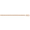 14k Rose Gold 1.75 mm Diamond Cut Rope Chain - 18 in.