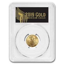 2019 1/4 oz Gold Eagle MS-70 PCGS (First Day\, Black Label)