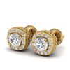 2.01 ctw VS/SI Diamond Stud Earrings 14K Rose Gold