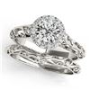 1.01 ctw VS/SI Diamond Art Deco Ring 14K White Gold
