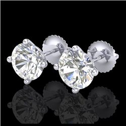 7.24 ctw Canary Citrine & Diamond Earrings 14K Rose Gold