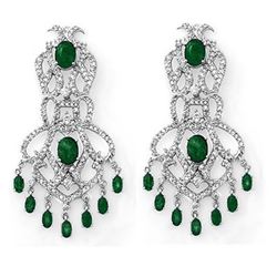 4.5 ctw Tourmaline & Diamond Earrings 14K Rose Gold