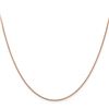 Image 1 : 14k Rose Gold 1.4 mm Diamond Cut Cable Chain - 22 in.