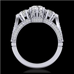 2.75 ctw H-SI/I Diamond Solitaire Halo Ring 10K Rose Gold