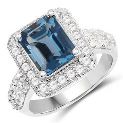 3.20 ctw Genuine Emerald Sterling Silver Earrings