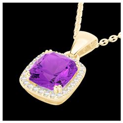 0.82 ctw VS/SI Diamond Solitaire Art Deco Stud Necklace 18K White Gold