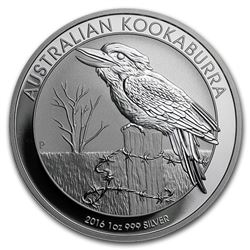 2016 Australia 1 oz Silver Kookaburra BU