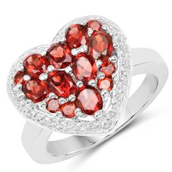 1.22 ctw Genuine Emerald and White Topaz .925 Sterling Silver Ring