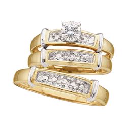 Yellow-tone Sterling Silver Round Diamond Oval Cluster Bridal Wedding Engagement Ring 1/2 Cttw