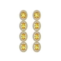1.40 ctw VS/SI Diamond 2pc Wedding Set Halo 14K Yellow Gold
